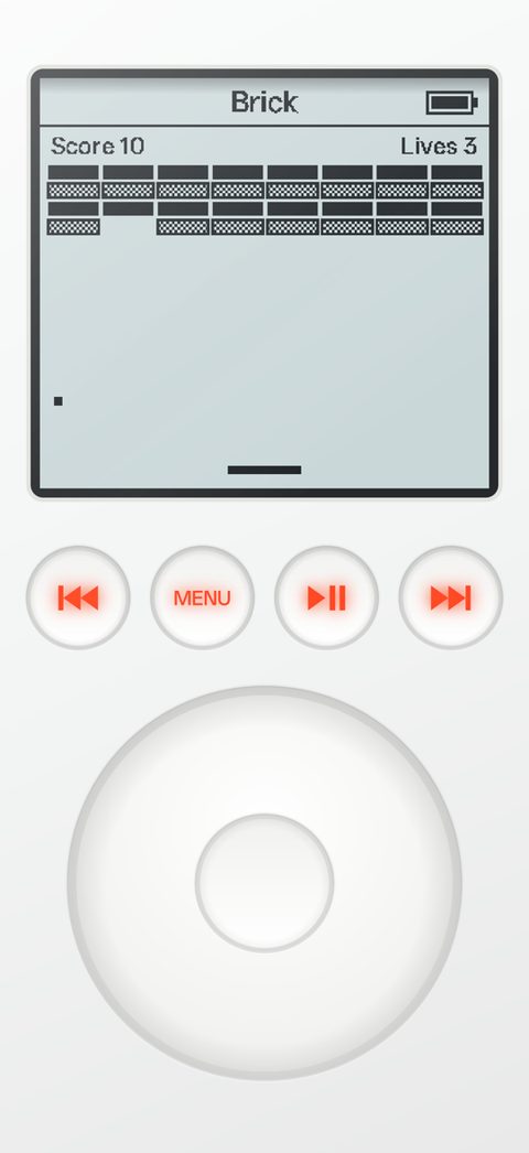 Brick, the iPod's Breakout game