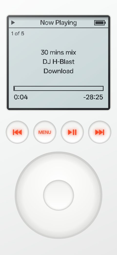 The 3rd Gen Now Playing with the dithered progress bar