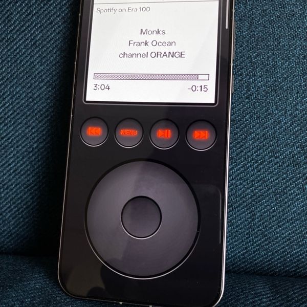 The black finish with the 3rd Gen Now Playing, Spotify on a Sonos Era 100