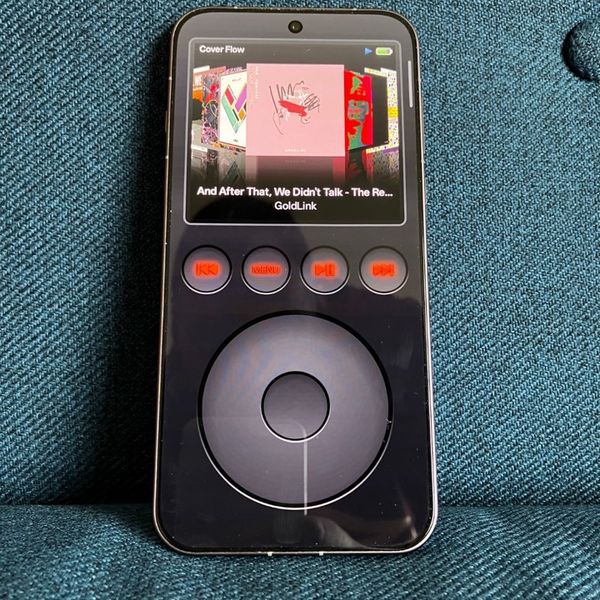 The black finish with Cover Flow